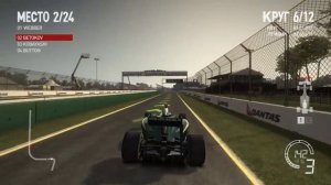 Прохождение F1 (2010) - Мельбурн (Гонка) - 4 часть