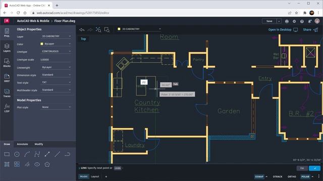 AutoCAD web app смотреть онлайн