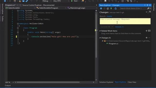 TFS 2015 - Merge Conflicts (GIT) смотреть онлайн