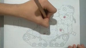 Как нарисовать танк безликий || How to draw a Faceless tank