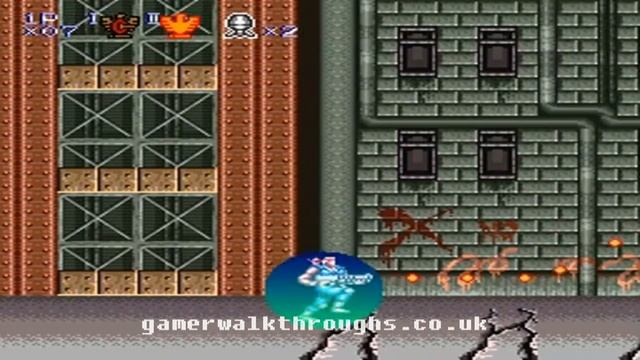 Contra 3 (SNES) walkthrough - Level 1 смотреть онлайн