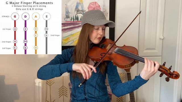G Major Scale 1 Octave | Violin смотреть онлайн