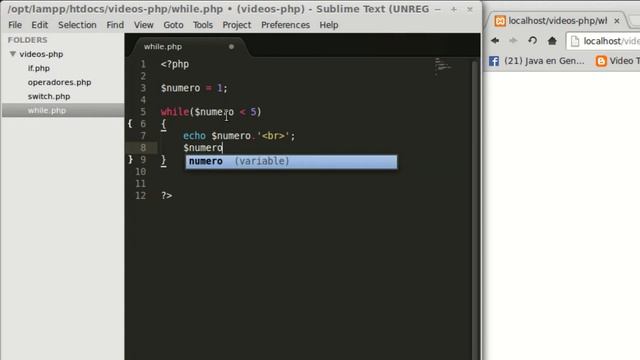 13 - PHP Sentencia de control While смотреть онлайн