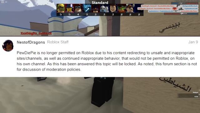 ROBLOX PERMANENTLY BANNED PEWDIEPIE смотреть онлайн