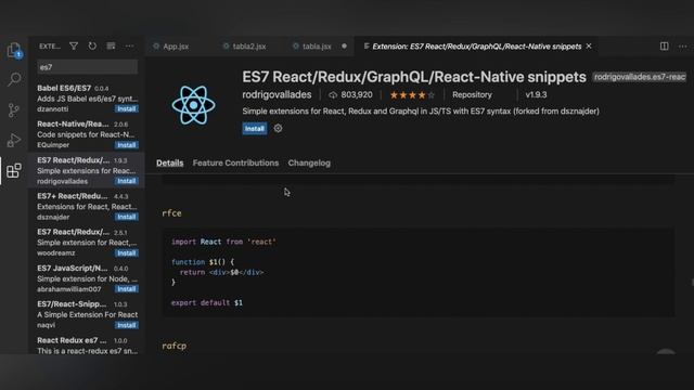 Extensión ES7 React/Redux/GraphQL/React-Native snippets | Pedro Lara смотреть онлайн