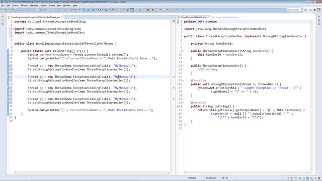 2 Handling Uncaught Exceptions Differently Per Thread -- Executor Framework смотреть онлайн
