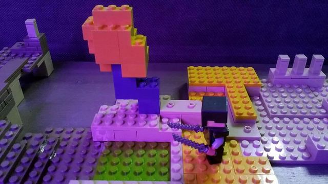 Lego Mincraft Dungeons Бой с Эндерменами смотреть онлайн