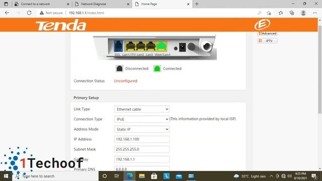 How to Setup/configure WAN port in Tenda ADSL router D151 #Static #Dynamic #PPPOE. #1Techoof смотреть онлайн
