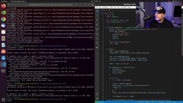 YOLOv8 Object Counting in Real-time with Webcam, OpenCV and Supervision смотреть онлайн