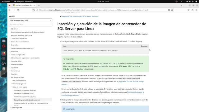 Instalación de SQL Server en Linux con Docker: Guía para Ubuntu y otras distribuciones [2023] смотреть онлайн