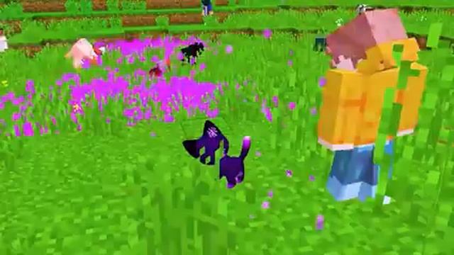 Playing Minecraft as a HELPFUL Ender Kitten! смотреть онлайн
