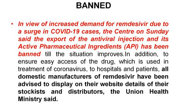 India Bans Export Of Ramdesivir Injection Amid Surge In Covid Injection | Daily Current Affairs 202 смотреть онлайн
