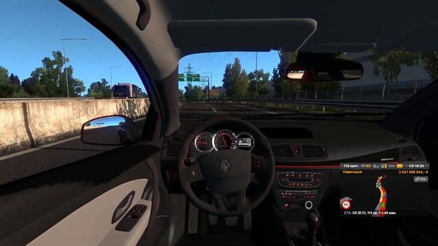 Мод RENAULT MEGANE III RS для Euro Truck Simulator 2 смотреть онлайн