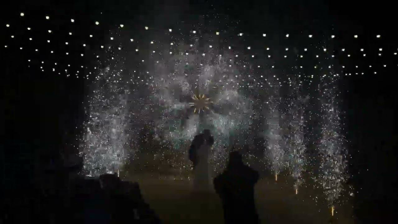 Наземный фейерверк, вертушка в виде цветка , дорожка из высоких пышных супер фонтанов. Шодо смотреть онлайн