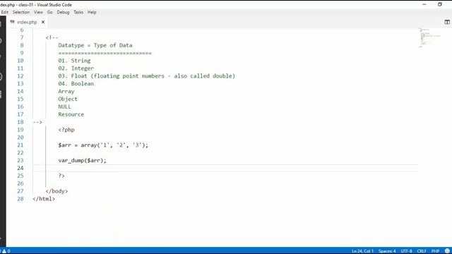 Raw PHP Course for Beginners (Data type array in php Part-10) смотреть онлайн