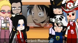 past Warlords / Shichibukai react to luffy / joyboy | luffy vs kaido