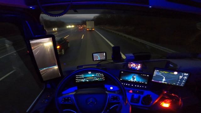 POV Actros Driving from Kassel to Göttingen. Driving in ?? смотреть онлайн