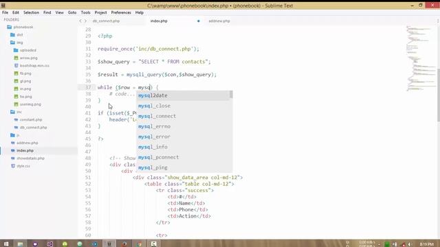 04 Phone Book using PHP ( Show Data In Index Page ) смотреть онлайн