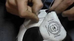 как зашить футбольный мяч