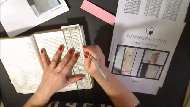 Book Folding Tutorial - Cancer Ribbon смотреть онлайн