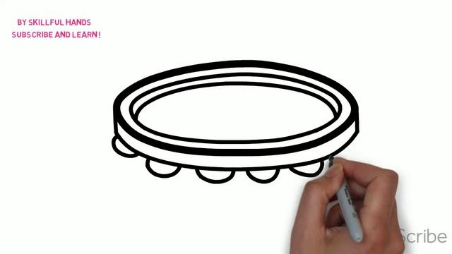 How to Draw a tambourine / Как нарисовать бубен смотреть онлайн