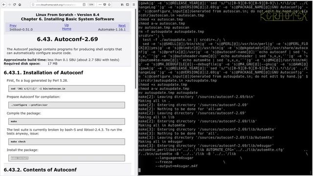 LFS on an Intel i486 Episode 121 - 6.43. Autoconf-2.69 смотреть онлайн