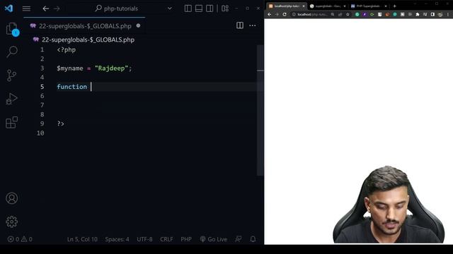 Super Globals - $Globals - Beginner PHP Tutorial - Part 22 - Hindi смотреть онлайн