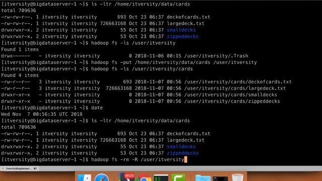 Cloudera Administration - Managing Files - Copying Files between local Filesystem and HDFS смотреть онлайн
