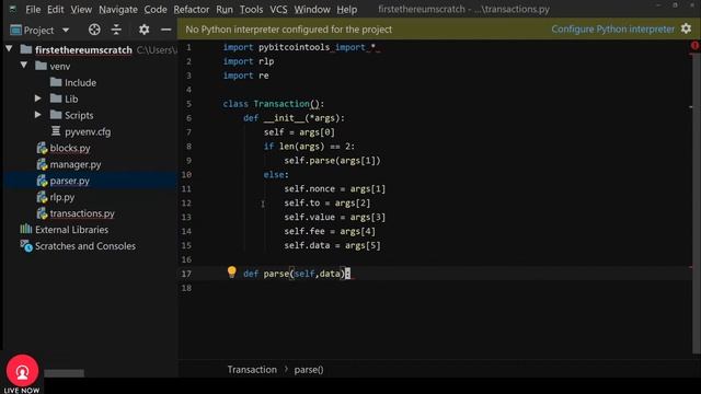 Ethereum from Scratch (python- first prototype) смотреть онлайн