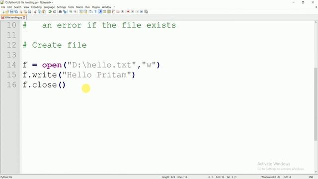 File Handling in Python in Hindi | Lecture - 26 | All in One | Coding with Pritam смотреть онлайн