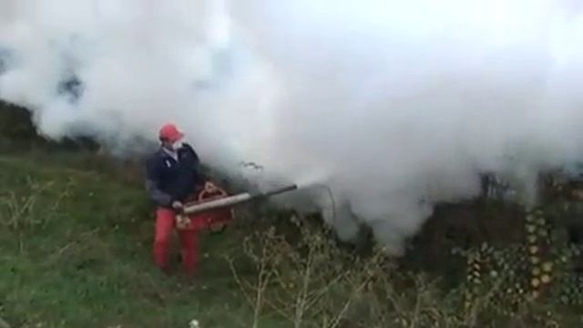 Обработка деревьев генератором горячего тумана смотреть онлайн