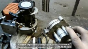 Детский мотоснегокат из триммера