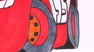 How to draw Lightning McQueen