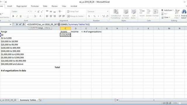 Summary Table of Range Coded Data in Excel смотреть онлайн