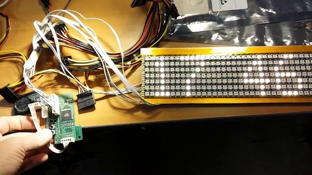 Часы на светодиодных лентах WS2812b