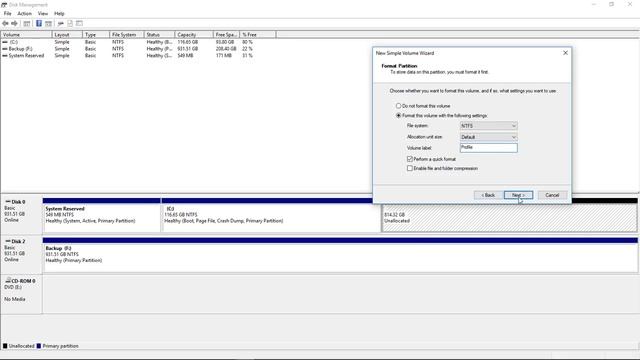 Windows 10 Disk Management Partition New Drive смотреть онлайн