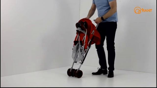 Сложение прогулочной коляски-трость Rant Safari Comfort смотреть онлайн