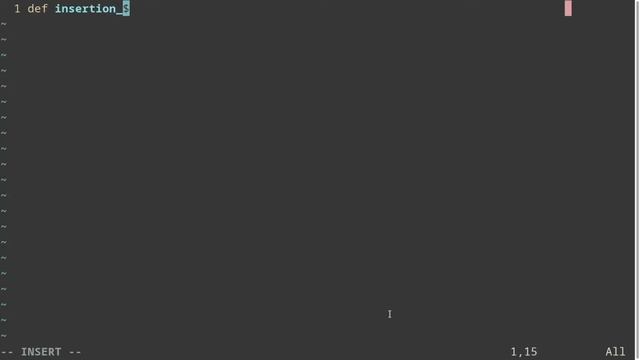 Insertion Sort in Python смотреть онлайн