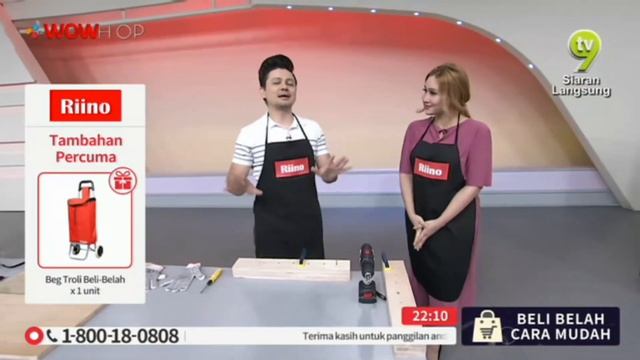 LIVE / 10:00 / 24 DEC 18 / TV9 / RIINO 3 IN 1 CORDLESS DRILL / JIMMY & LIYANA / P2734 смотреть онлайн
