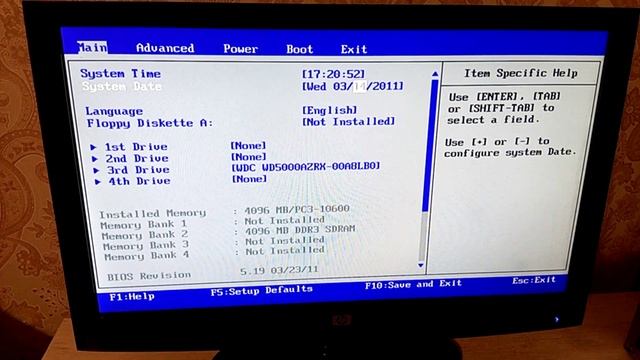 Замена батарейки на материнской плате, настройка биоса смотреть онлайн