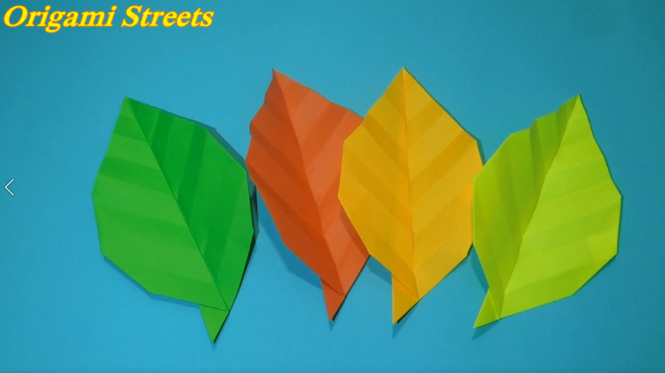 Как сделать листья из бумаги. Оригами листья дерева.mp4 смотреть онлайн