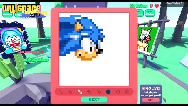 ROBLOX | SONIC in Starving Artist! Pixel Arts #10 смотреть онлайн
