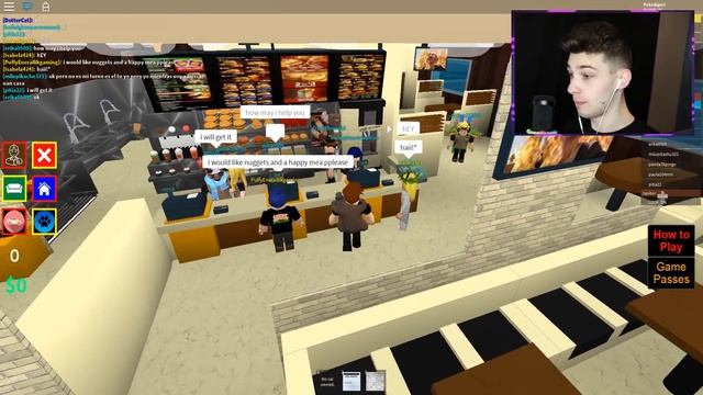 WORKING AT MCDONALDS IN ROBLOX! *STEALING FOOD* смотреть онлайн
