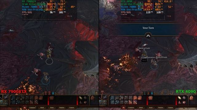 Baldur's Gate 3, RX 7900XTX VS RTX 4090, 4K ULTRA Ryzen 7800X 3D
