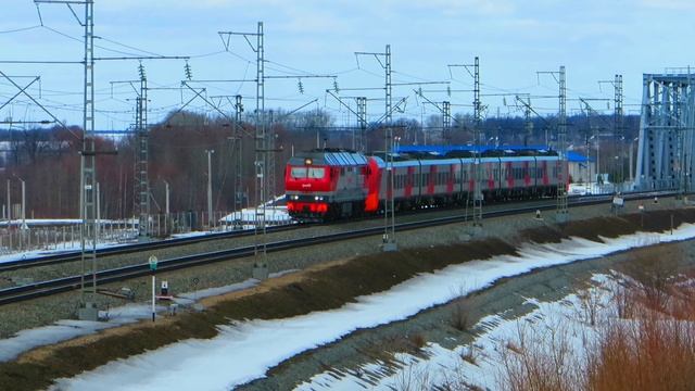 Ивановская ласточка. №838 Иваново-Москва. Тепловоз ТЭП70БС-318 с составом ЭС2ГП-003. смотреть онлайн