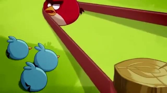 Смешной мультик. Angry Birds. Рогатка для новичков. смотреть онлайн
