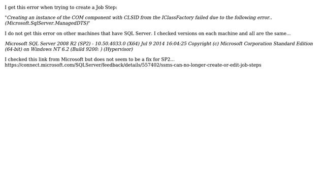 Databases: SQL Agent Job - Error Creating Step смотреть онлайн