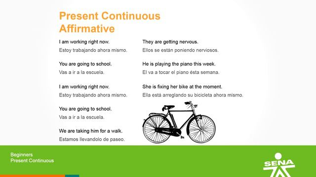 English Level 2 Beginners lesson 11 Present Continuous Affirmative смотреть онлайн