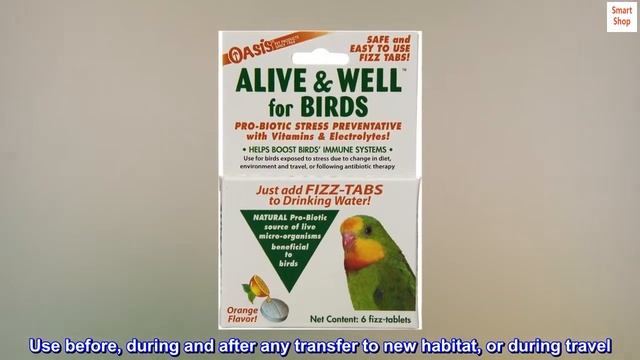 OASIS #80070 Alive and Well, Stress Preventative & Pro-Biotic Tablets for Birds смотреть онлайн