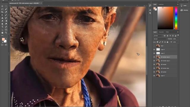 How to Make Someone Look Younger – Photoshop Tutorial | OLD Lady made YOUNG Lady смотреть онлайн